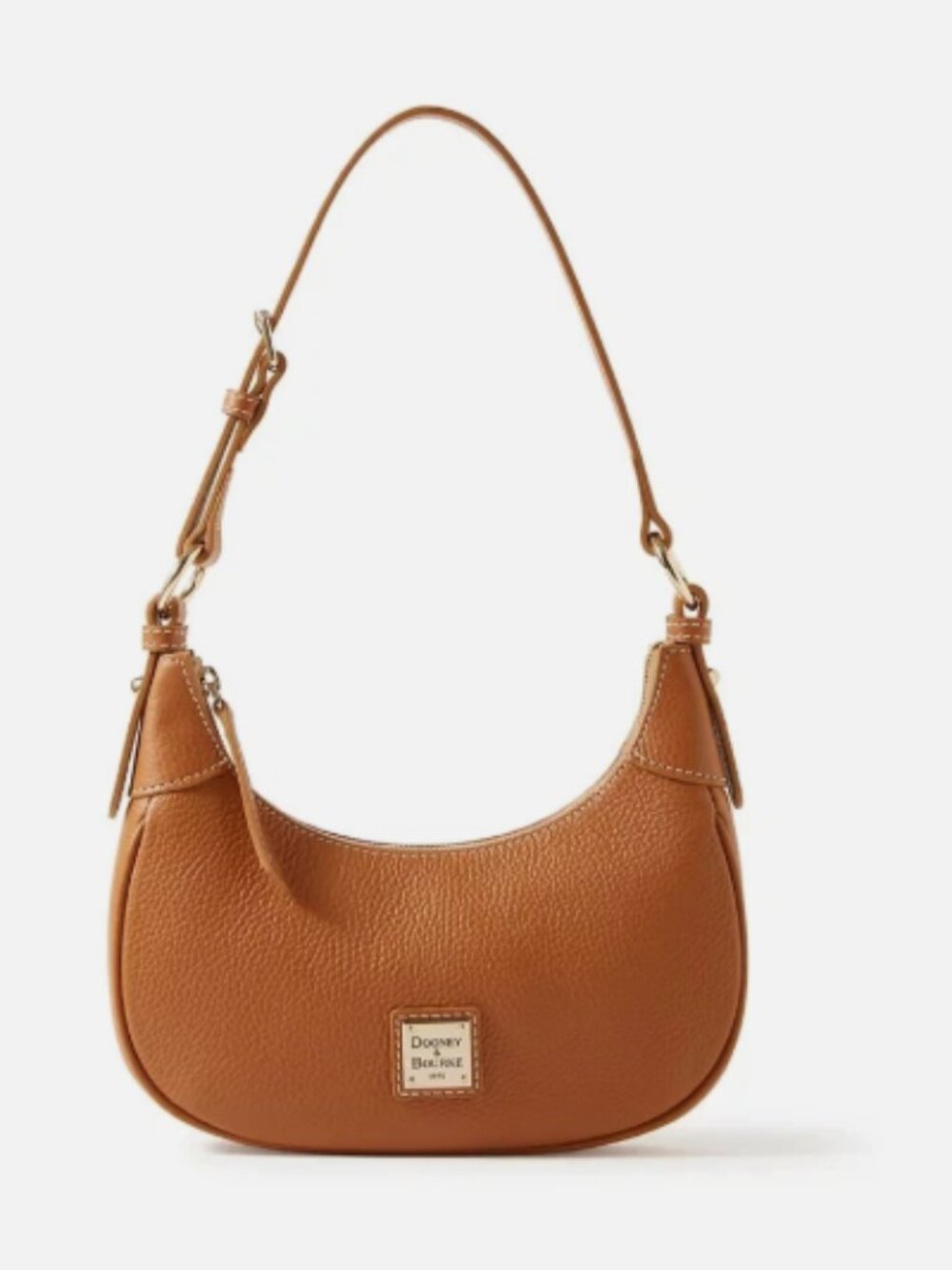 Dooney & Bourke Luca Leather Large Hobo-Caramel-NEW-A715692